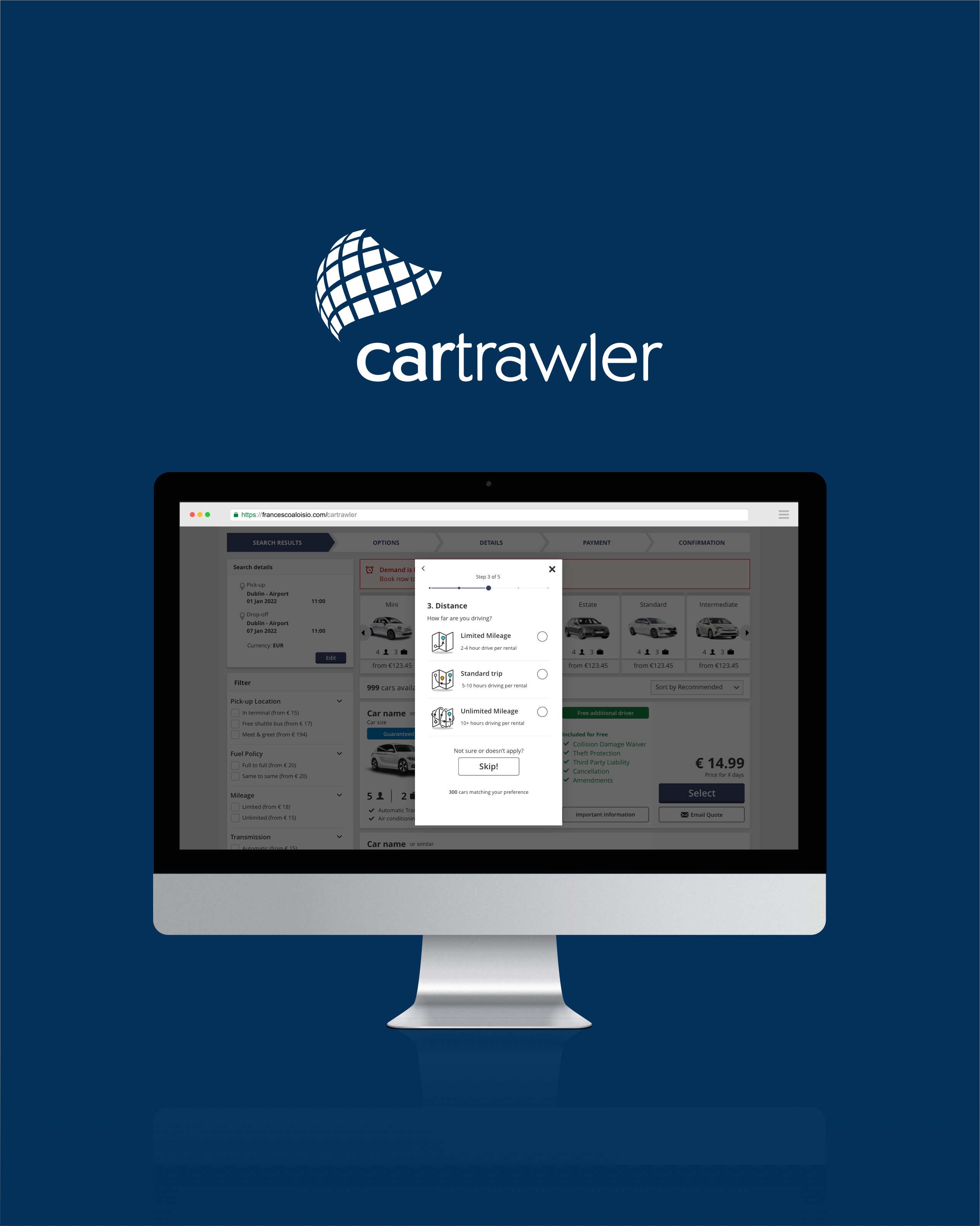 Cartrawler | filter feature design